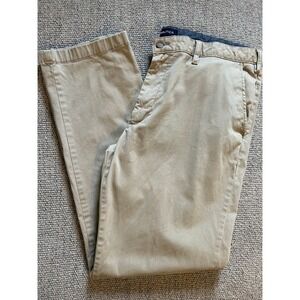 Nautica Classic Fit Stretch Khaki Chino Deck Pants Mens 40W 32L Casual Office